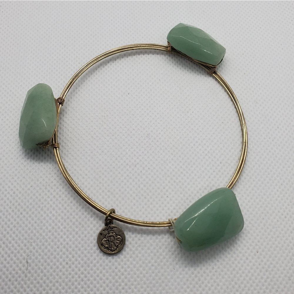 The Royal Standard Gold & Green Stone Bracelet